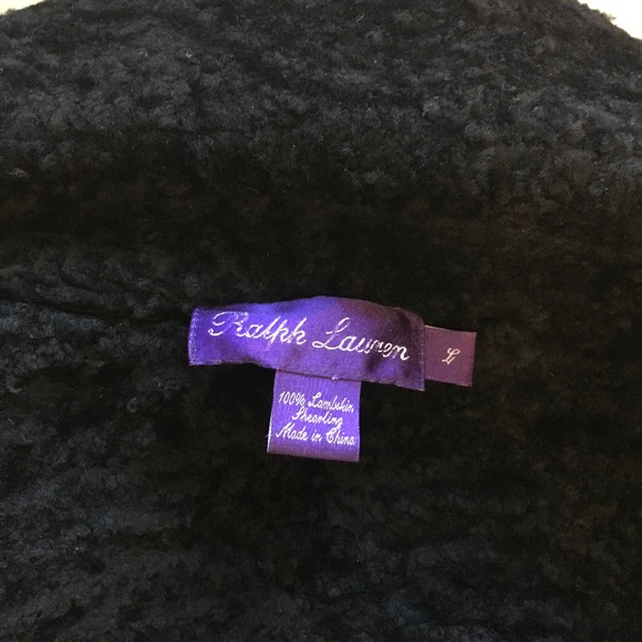 Leather Ralph Lauren Long Coat - Picture 3 of 5